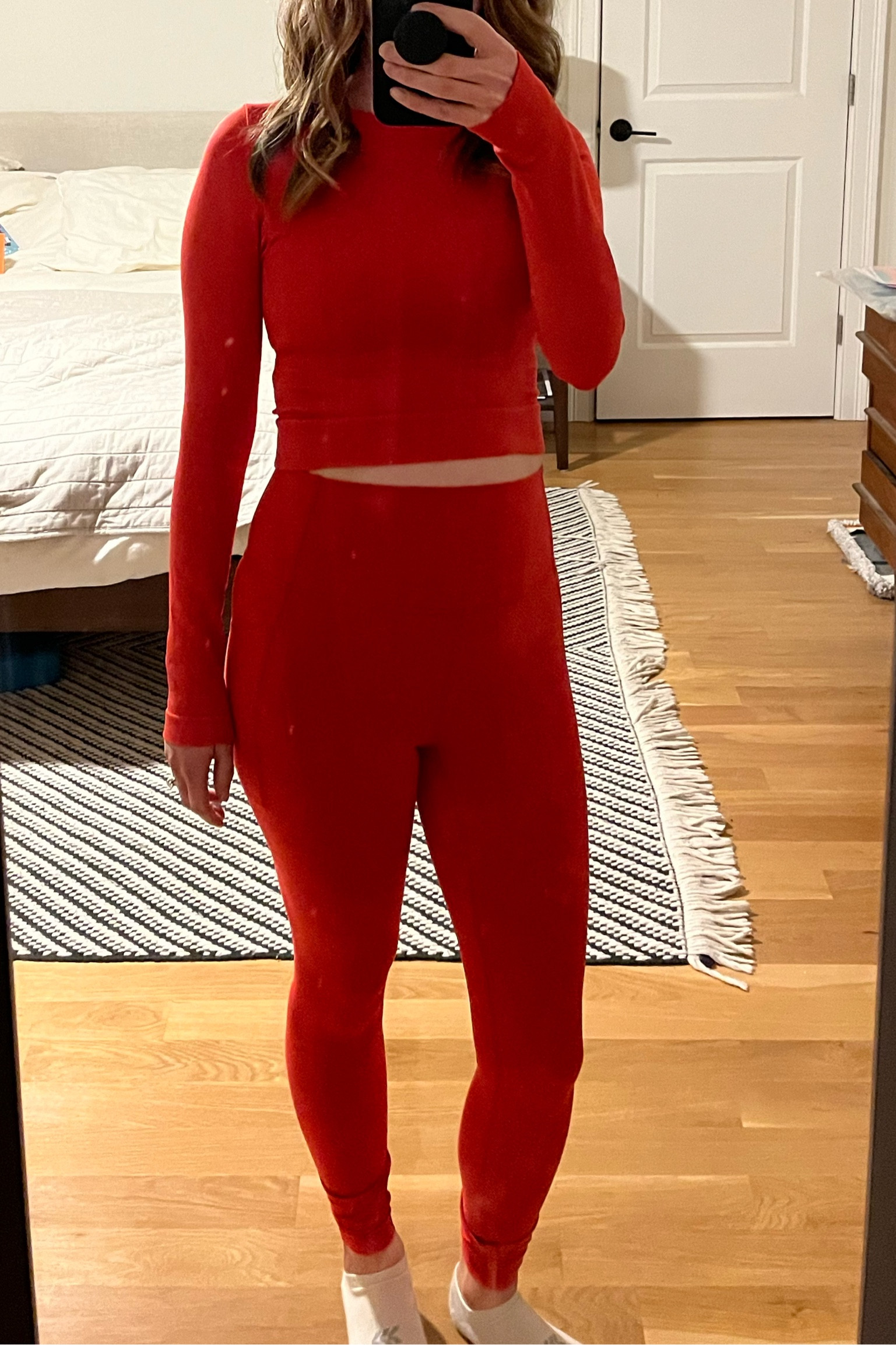 Red workout outfit 

#LTKfitness