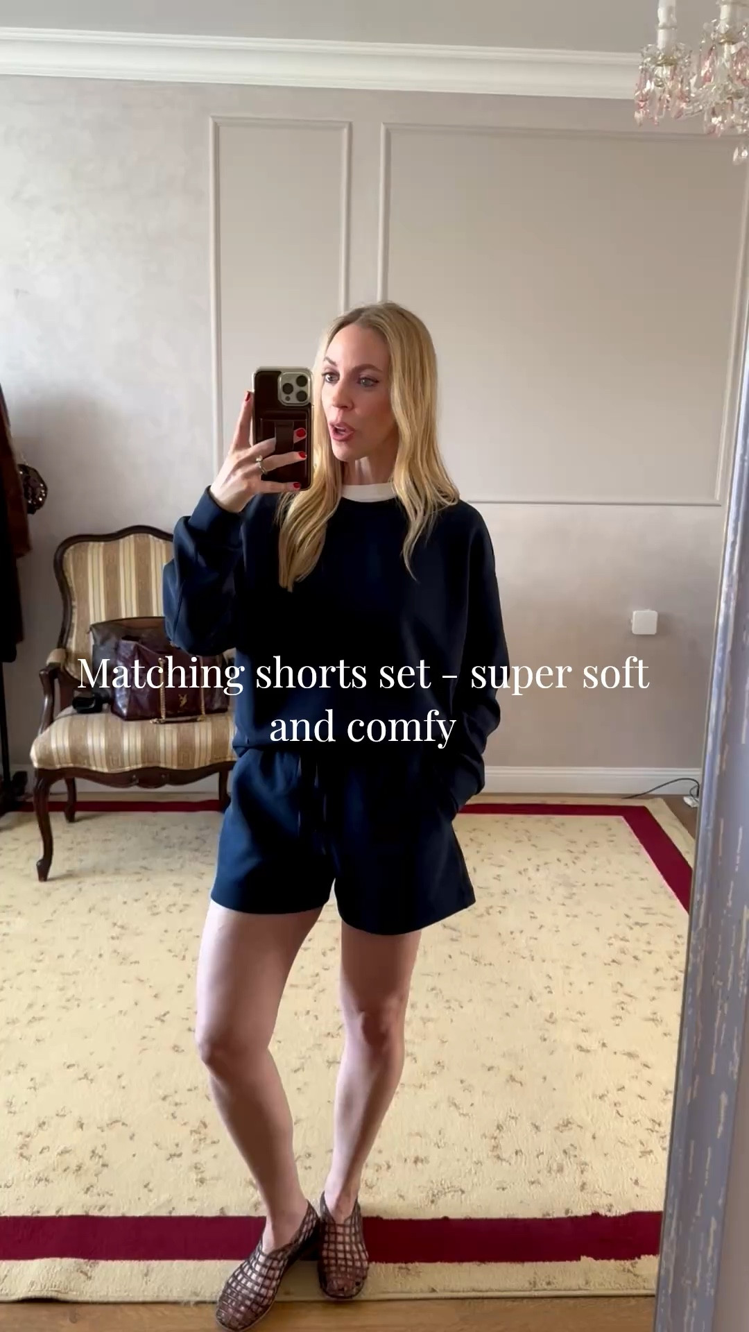 This matching set is SO soft and comfy - I sized up but they each run true to size (wearing S)

#LTKSeasonal #LTKActive #LTKOver40