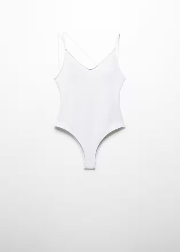 V-neck swimsuit | MANGO (US)