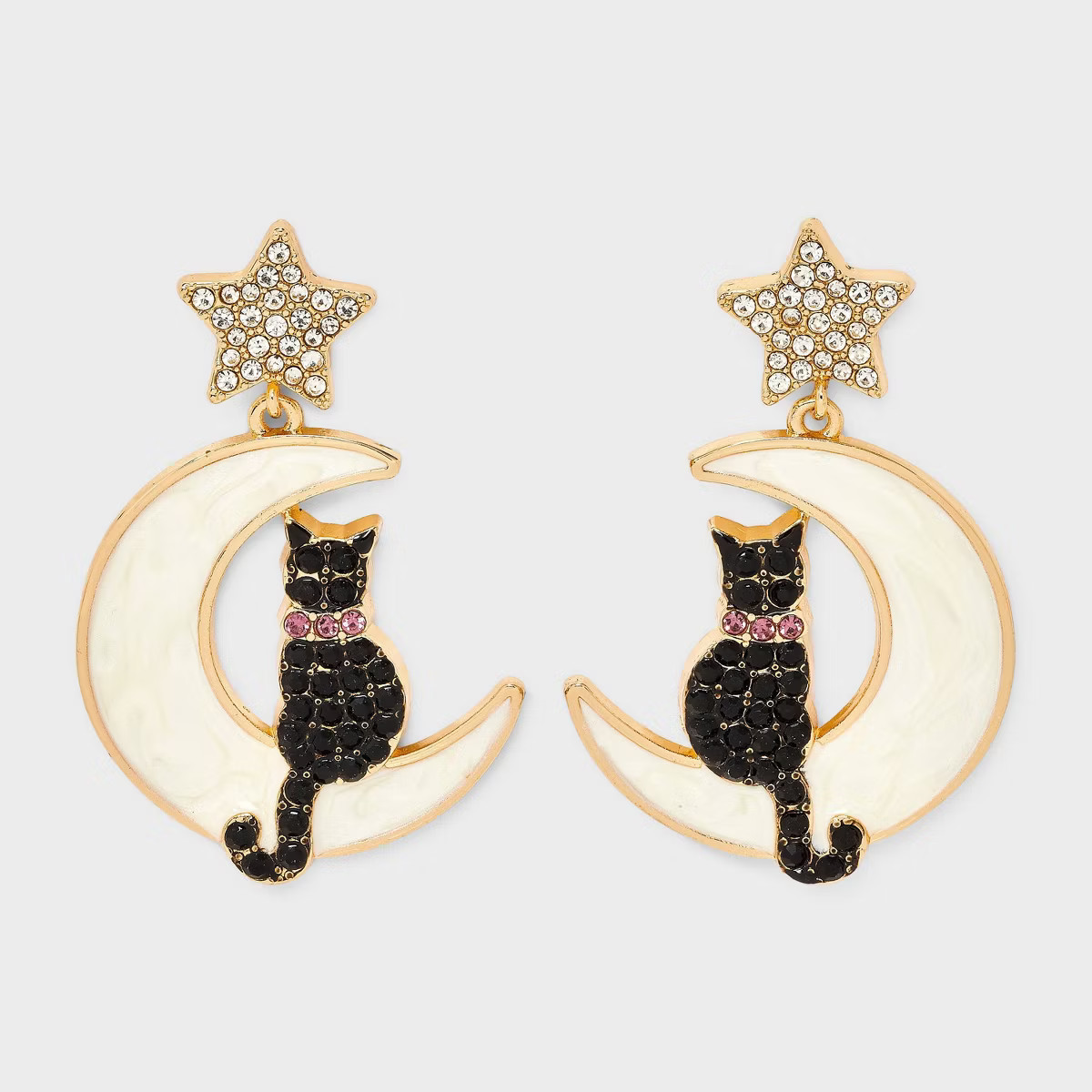 SUGARFIX by BaubleBar Creature Of The Night Earrings - Black/Ivory | Target