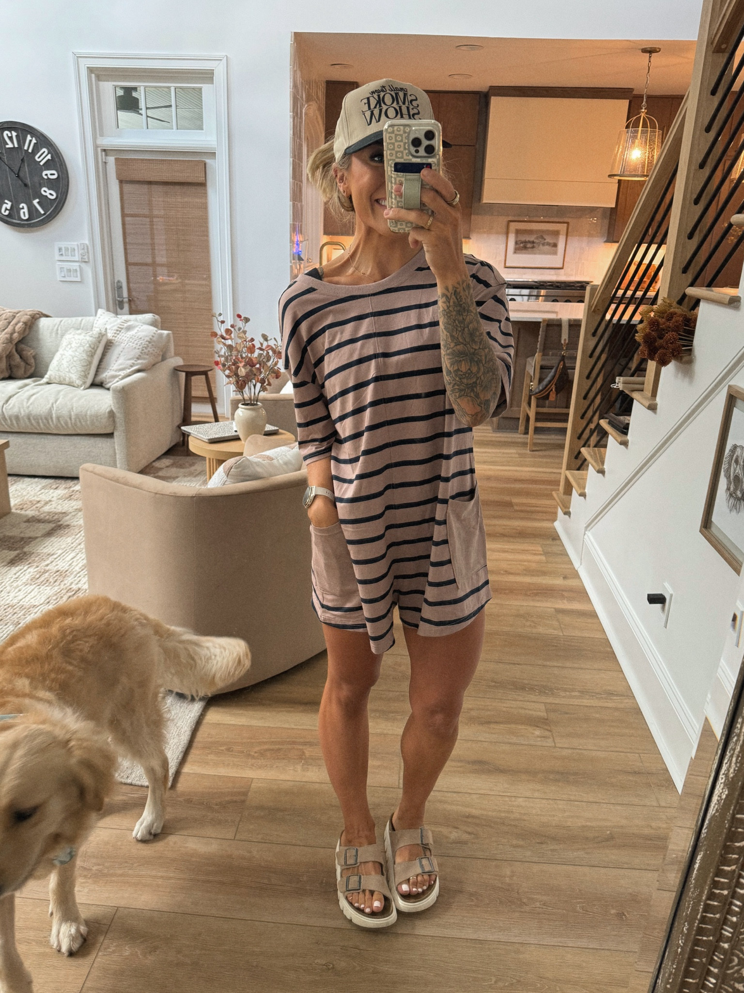 New fave fit probably on repeat this fall — this striped tee romper from Amazon🤎✨ so many color options!!! In the small! 

Amazon fashion / jumper / fall inspo / under $50 / Holley Gabrielle / comfy / casual / neutrals 

#LTKFindsUnder50 #LTKStyleTip #LTKFindsUnder100