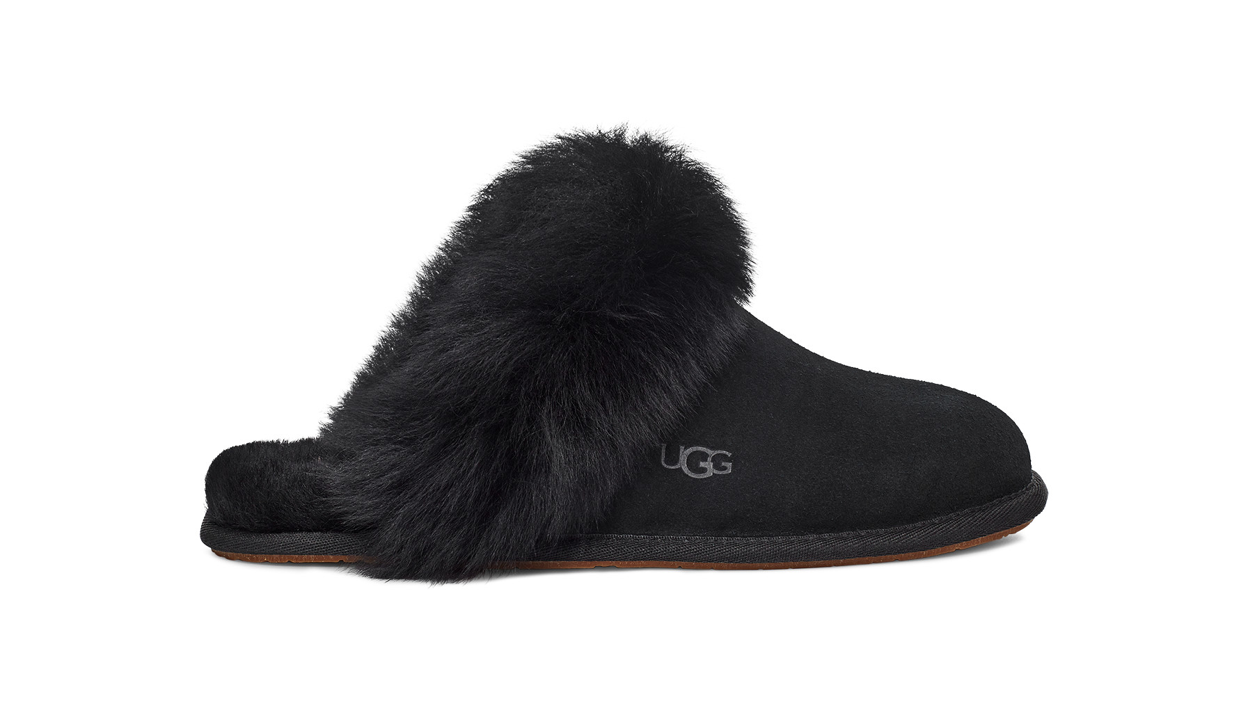 UGG Women's Scuff Sis Sheepskin Slippers in Black, Size 5 | UGG (US)