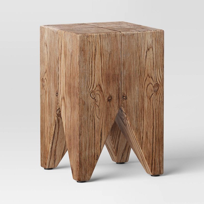 Faux Wood Block Accent Table - Threshold™ | Target