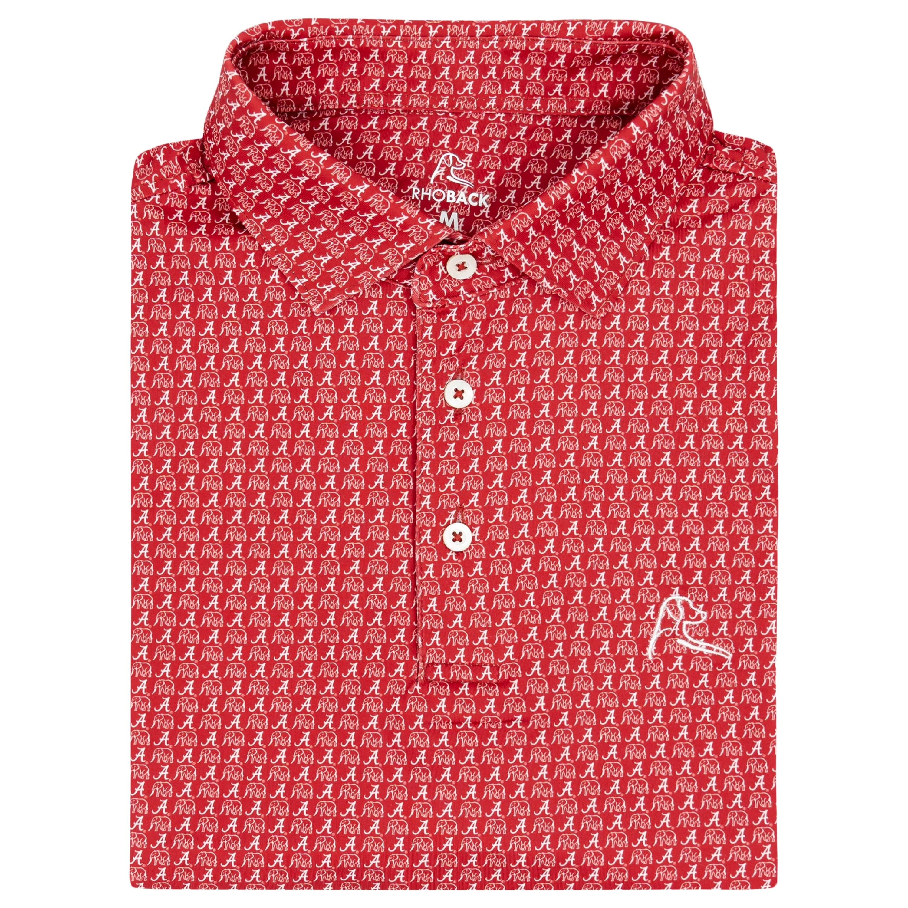 The Alabama Big Al™ Collegiate Polo - Carmine Red | Rhoback | RHOBACK