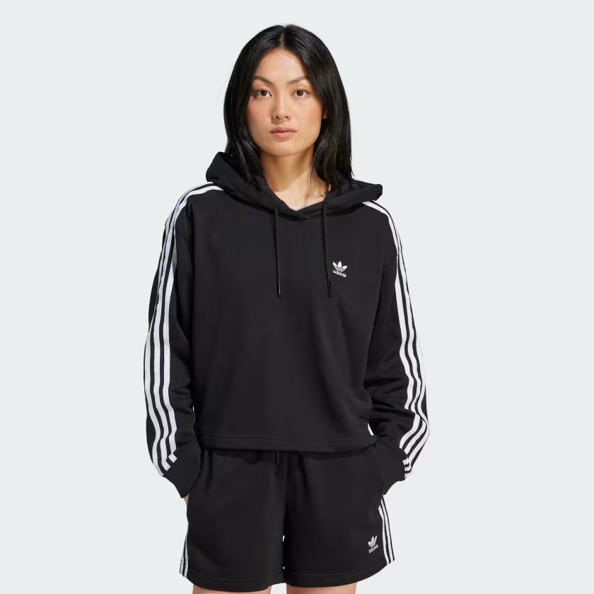 Adicolor 3-Stripes Short Hoodie | adidas (US)