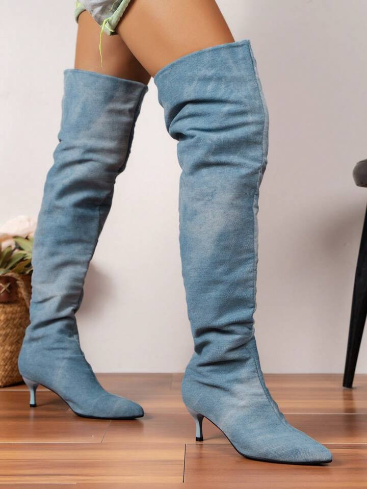 2023 New Women's Fashion Knee-high Boots And Over-the-knee Boots For Winter | SHEIN