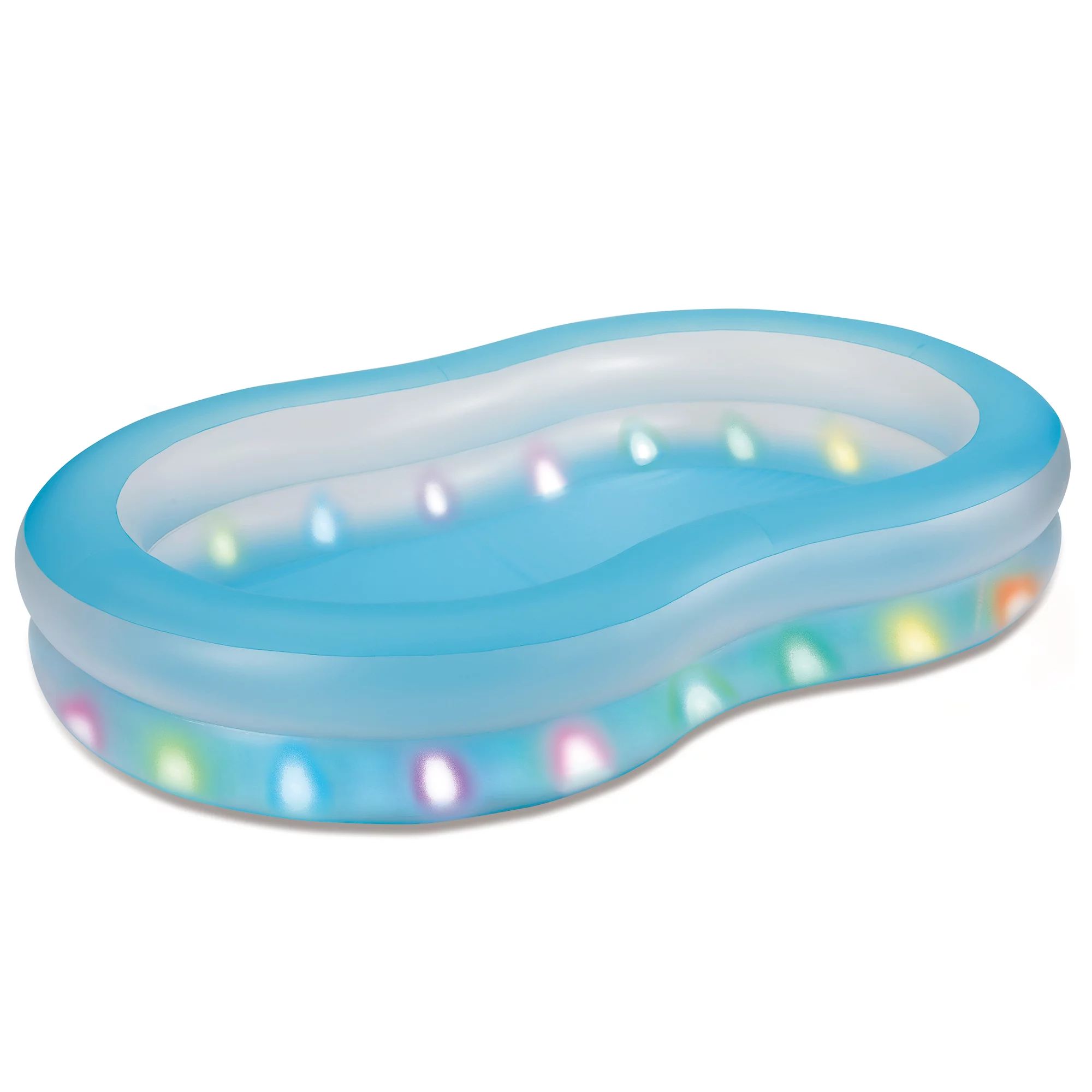 Summer Waves Inflatable Aqua Glow LED Family Pool | Walmart (US)