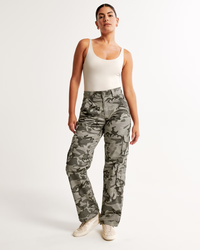 Curve Love Relaxed Cargo Pant | Abercrombie & Fitch (US)