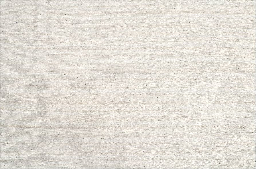 Hausattire Hand Woven Jute Braided Rug, 3'x5' – Off White, Reversible Boho Entry Area Rugs for ... | Amazon (US)