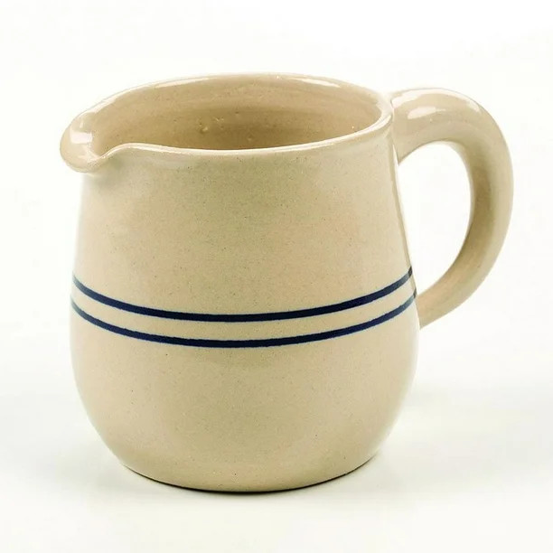 Heritage Blue Stripe Stoneware Syrup Pitcher - Walmart.com | Walmart (US)