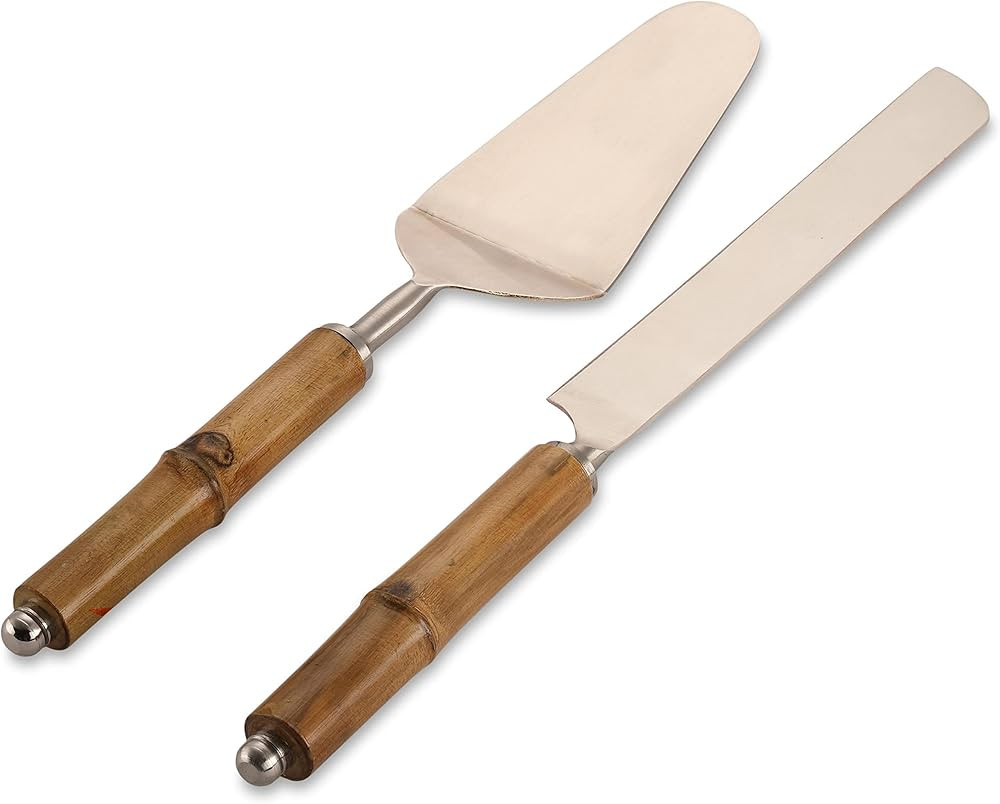 Folkulture Wedding Cake Knife and Server Set, Cake Cutter or Cake Cutting Set for Wedding, Cake K... | Amazon (US)
