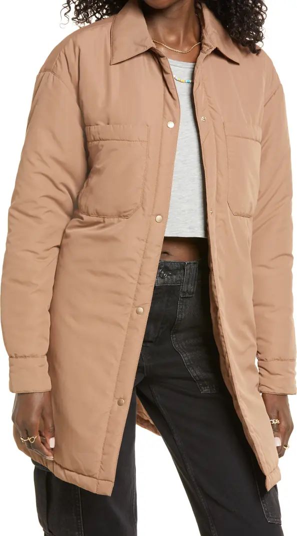 Polly Oversized Quilted Shirt Jacket | Nordstrom
