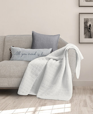 Levtex Mills Waffle Stitched Quilted Throw, 60 | Macy's