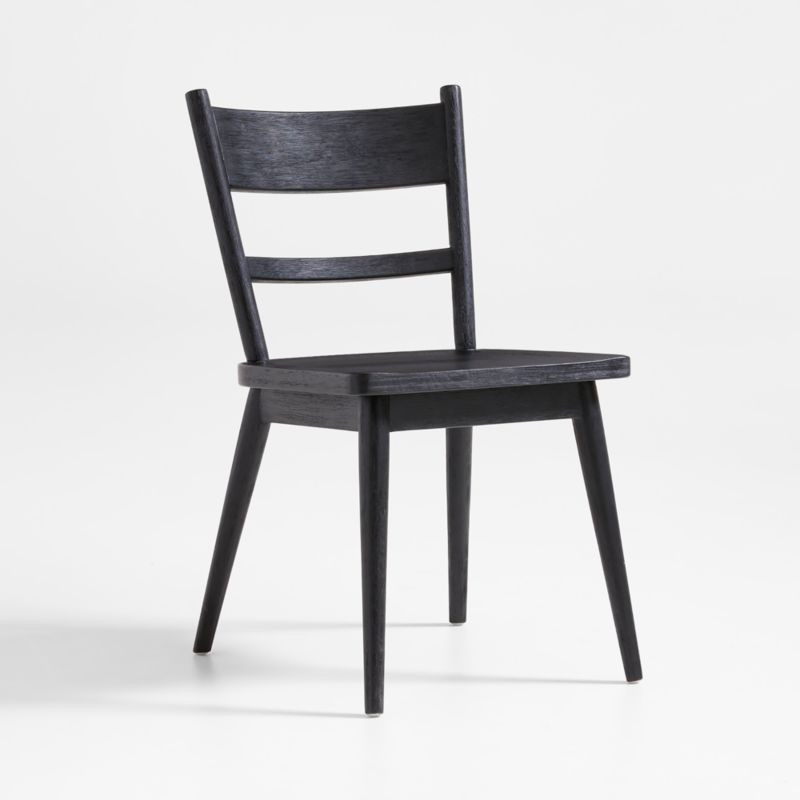 Arno Black Wood Dining Chair + Reviews | Crate & Barrel | Crate & Barrel