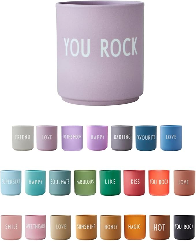Design Letters Lieblingsbecher Lavendel You Rock Tasse | Kaffeebecher Porzellan | Dekorativ Kaffe... | Amazon (DE)