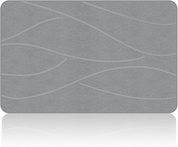 Stone Bath Mat Diatomaceous Earth Shower Mat Non-Slip Super Absorbent Diatomite Stone Bath Mats f... | Amazon (US)