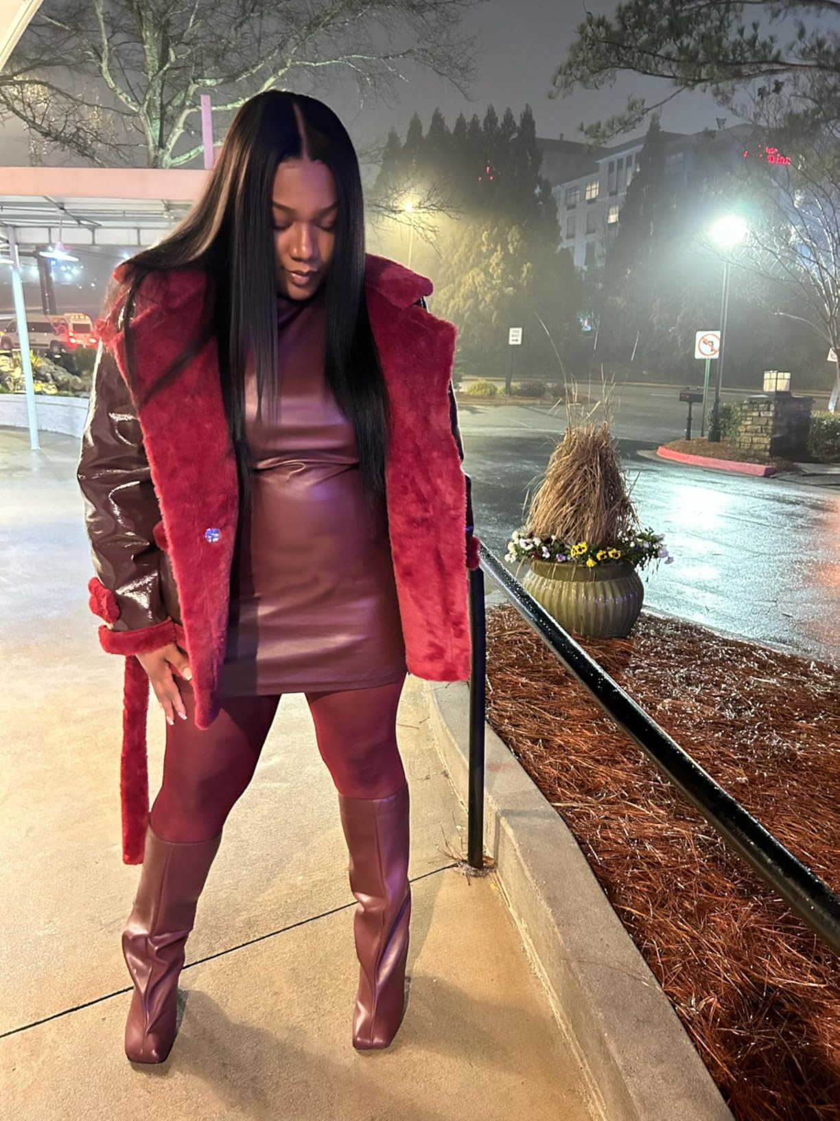 Women's Knee High Suede Boots for Women Wide Calf Square Toe Stiletto Heels Tall Boots Pull On Hi... | Amazon (US)