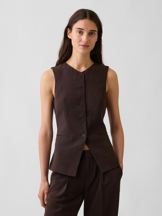 High-Neck Longline Vest | Gap (US)