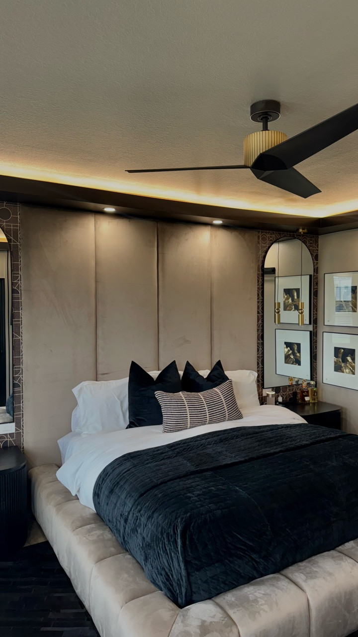 ✨ From Plain to 5-Star Luxe! ✨
Watch how we transformed @nas.fromthegram  bedroom to an everyday resort experience 😍. 

This transformation from a simple, outdated space to a luxury, modern glam room you’ll never want to leave. Full-service design magic by @signaturesbykay  with the help of @lone_star_home_remodel_ who executed the execution with perfection. 

💎 If you love luxury interior design, home transformations, and designer tips, this is for you. Your dream space is just a reveal away!

#LuxuryInteriorDesign #HomeTransformation #BeforeAndAfter #ModernGlam #OrganicLuxury #HighEndLiving #InteriorDesignInspo #RoomReveal #DesignerStyle #FullServiceDesign #signaturesbykay #contentcreator #nasfromthegram #houston

#LTKStyleTip #LTKHome #LTKCon