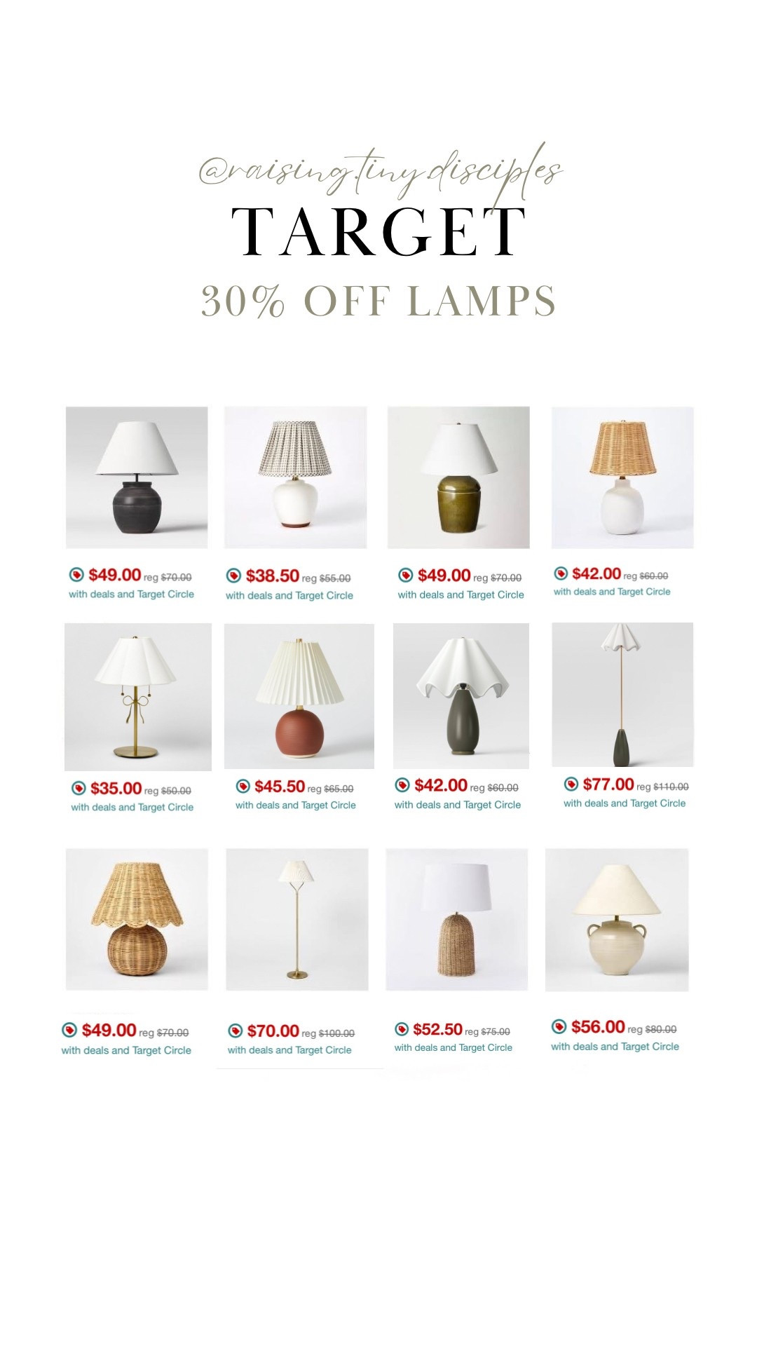 Target lighting on sale today! 30% off 

#LTKSaleAlert #LTKFindsUnder50 #LTKHome