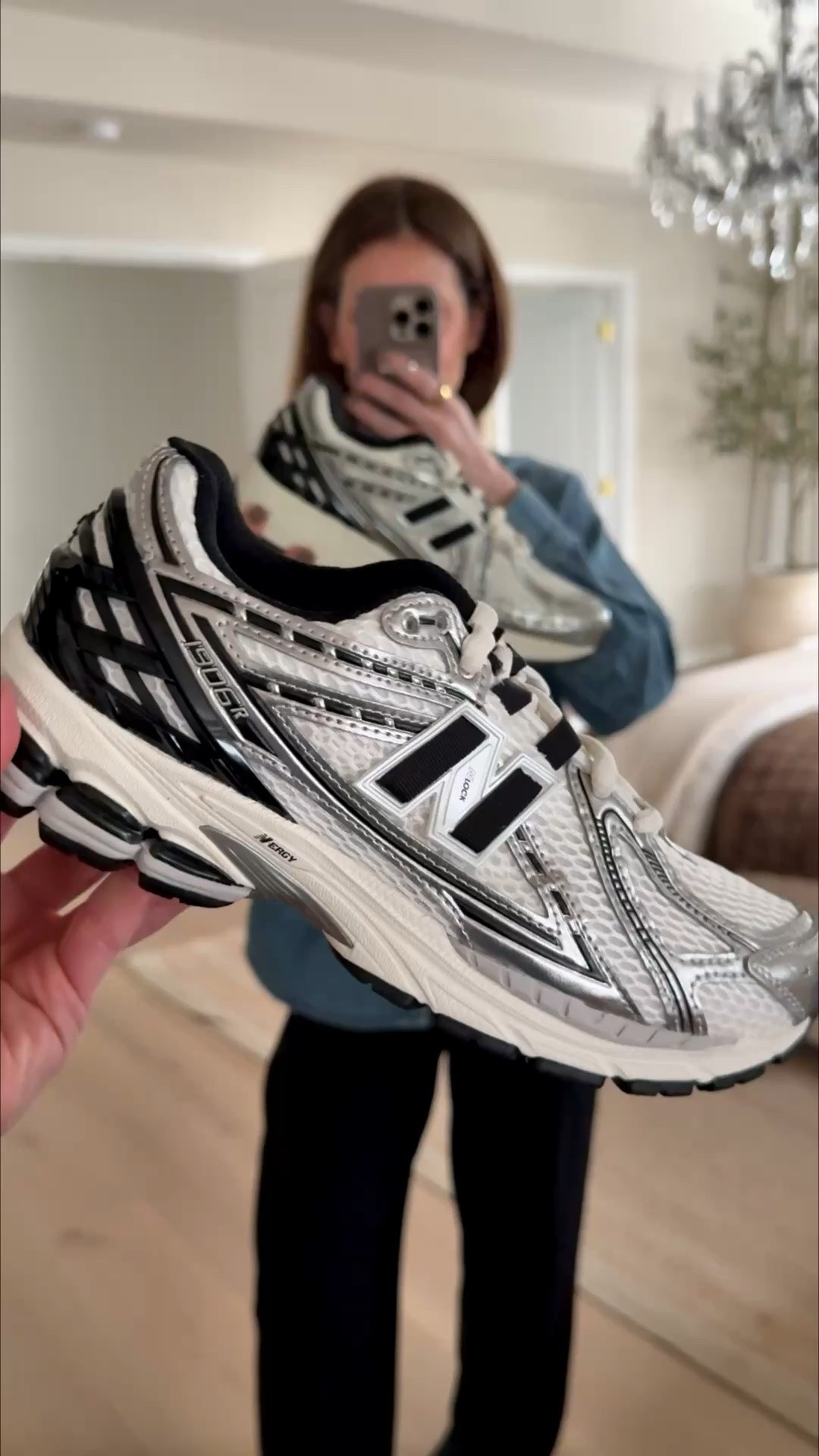 I love this sneaker color combo black/white/silver. It goes with almost everything. Plus, if you know me, then you know how much I love my new balances. Always comfy.

#LTKfitnessgoals #LTKootd #LTKActive