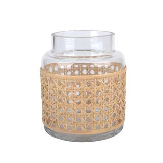 Glass Vase with Rattan Cane Sleeve by Ashland® in Brown | Small | Michaels® | Michaels Stores