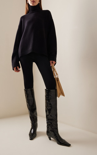 Rhea Turtleneck Knit Wool-Cotton Sweater | Moda Operandi (Global)