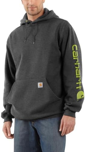 Carhartt Men's Loose Fit Midweight Logo Sleeve Graphic Sweatshirt | Amazon (US)