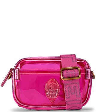 Kurt Geiger London Vinyl Kensington Small Camera Crossbody Bag - Bright Pink | Dillard's