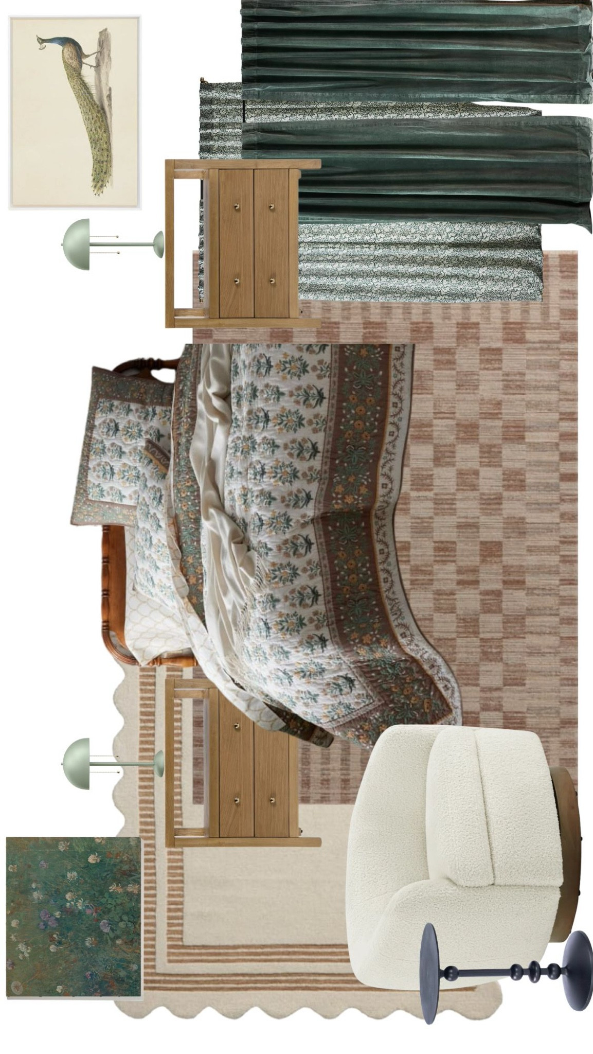 Cozy and eclectic cottage core bedroom design idea 

#LTKHome