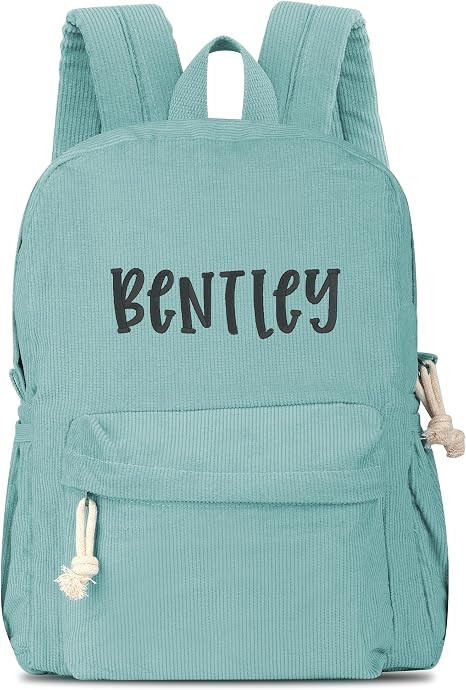 Morxy Personalized Corduroy Toddler Backpack – Back to School Baby Bag for Boys & Girls | Amazon (US)