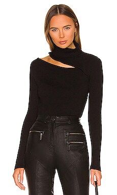 L'AGENCE Everlee Cutout Sweater in Black from Revolve.com | Revolve Clothing (Global)