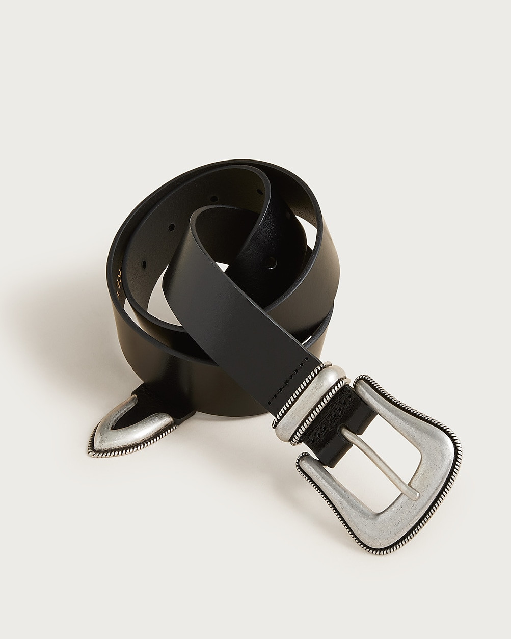 Western buckle belt in Italian leather | J. Crew US