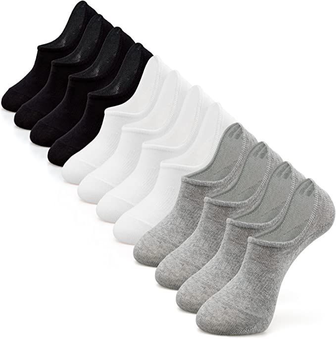 IDEGG Women and Men No Show Socks Low Cut Anti-slid Athletic Casual Invisible Liner Socks | Amazon (US)