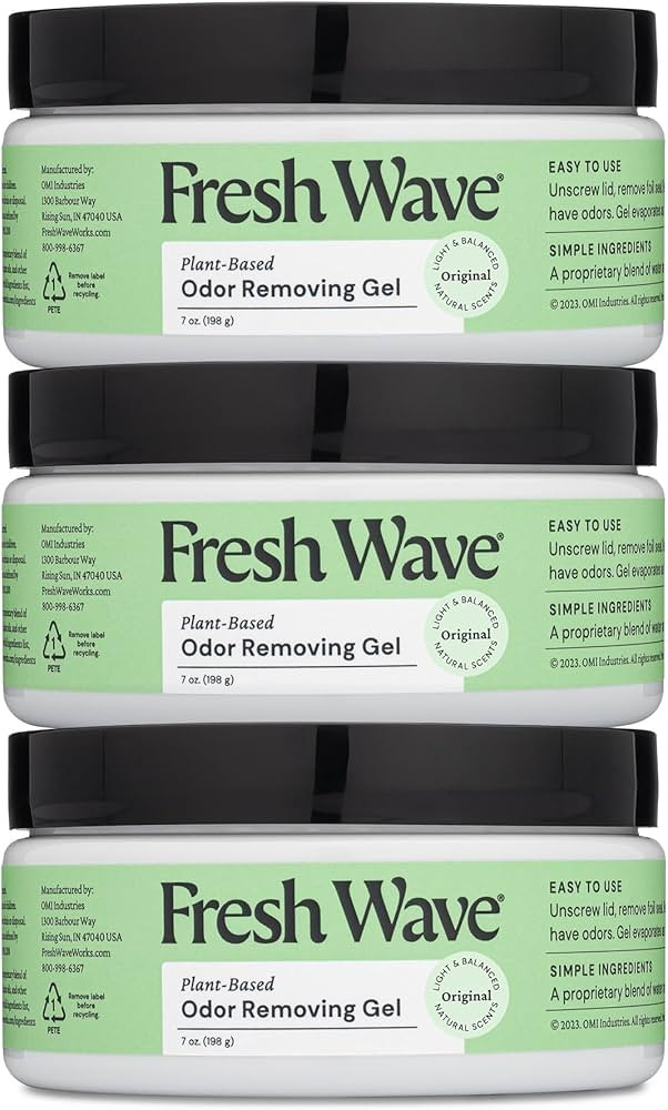 Fresh Wave Odor Removing Gel, 7 oz., Pack of 3 - Odor Absorbers for Home, Safer Odor Relief, Natu... | Amazon (US)