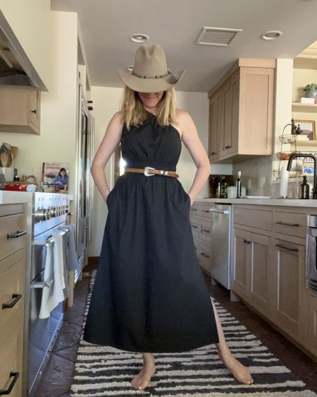 Black, one shoulder poplin dress. Wore it to Luke Combs country concert and it was perfect. Add some fun western accessories and you’re good to go. Also super cute on its own. Runs tts. Laura wearing a small here. 

#LTKVideo #LTKStyleTip