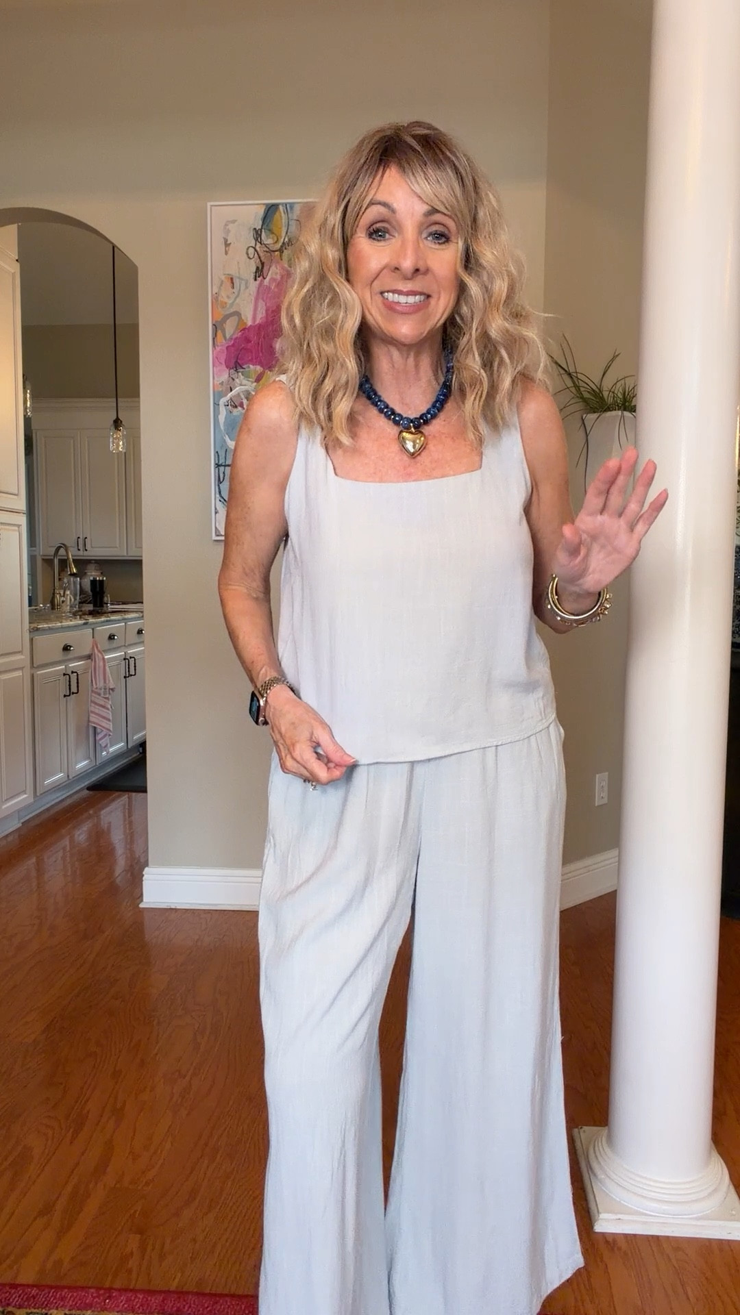 Gimme all the cute linen blend sets! Perfect for spring and summer and of course vacations!
Wearing my true size. Comes in 17 colors, some are on sale. 

#LTKOver40 #LTKSaleAlert