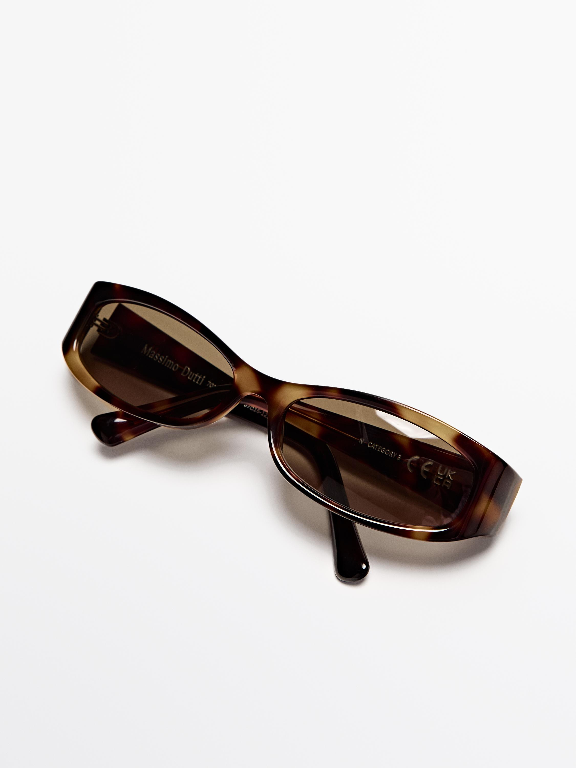 Small elongated sunglasses · Brown · Jackets | Massimo Dutti | Massimo Dutti UK