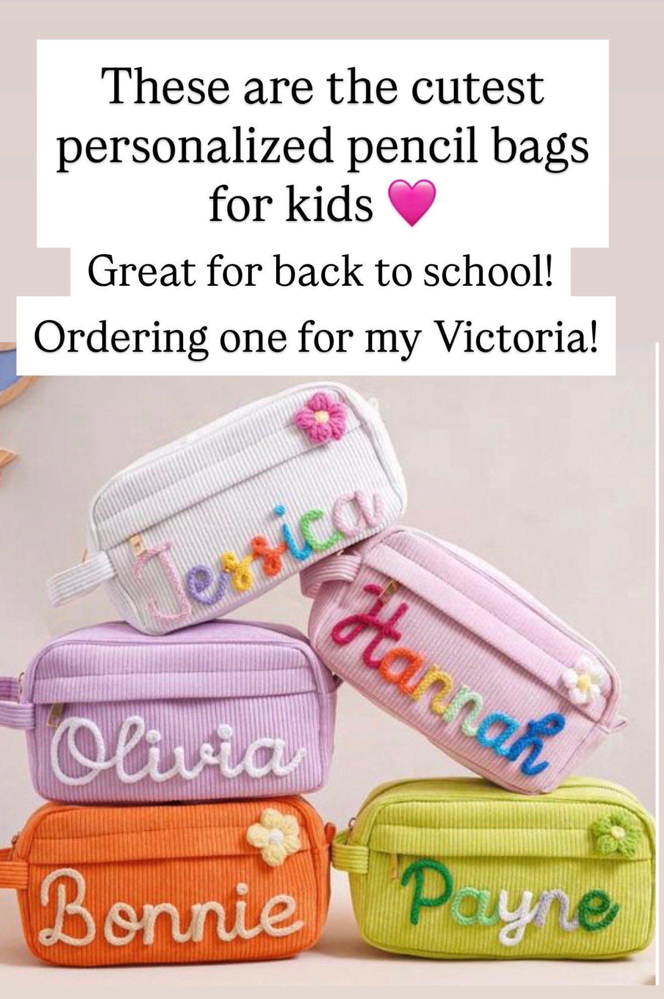 Cutest personalized pencil cases

#LTKKids