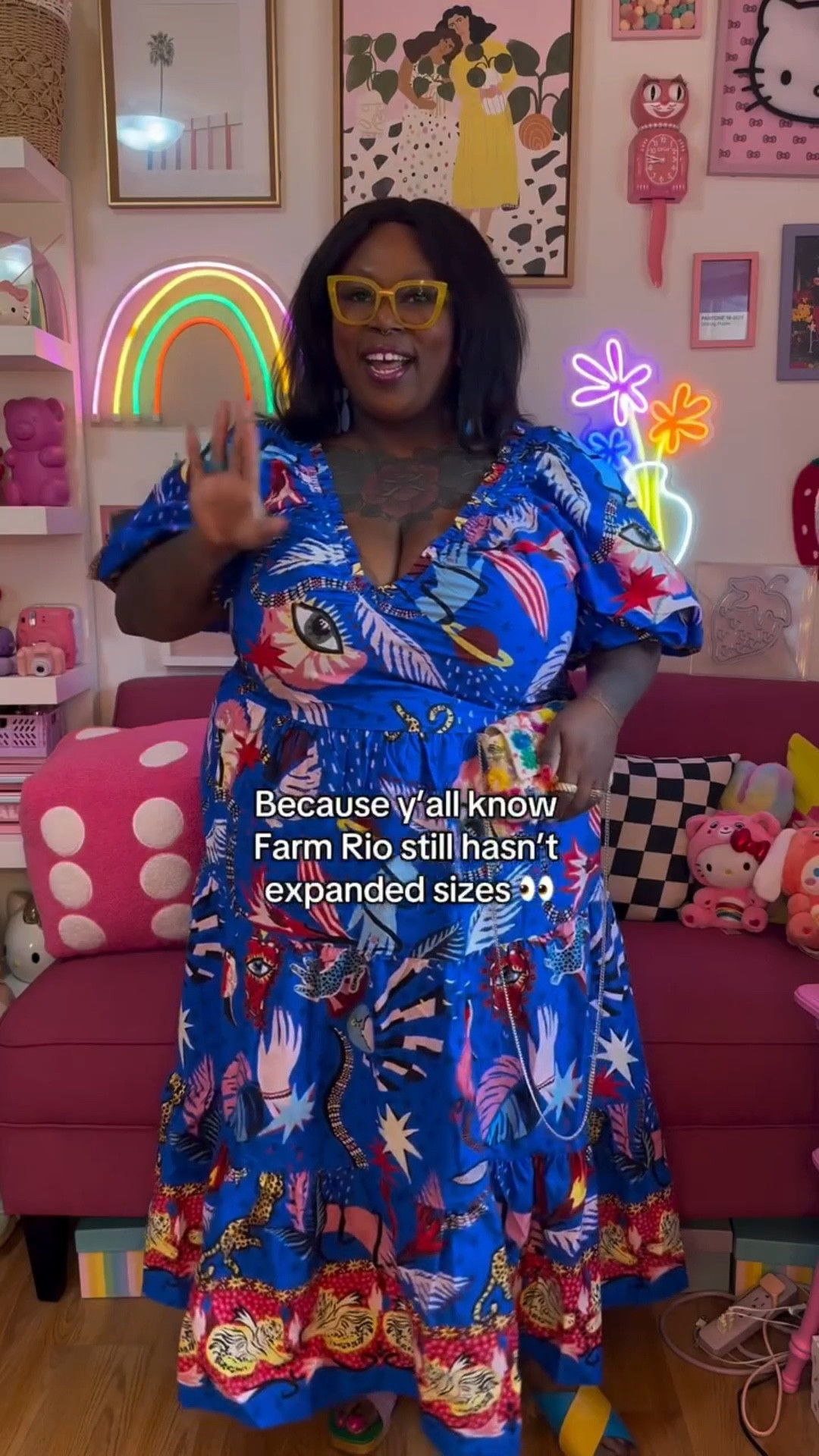 City Chic said we got you 🤭🦜🌴🌺🦩
So if you’re plus and like Farm Rio 💁🏾‍♀️

#colorfulfashion #eclecticstyle #plussizefashion #citychic #plussizecolorfulstyle #farmriolovers