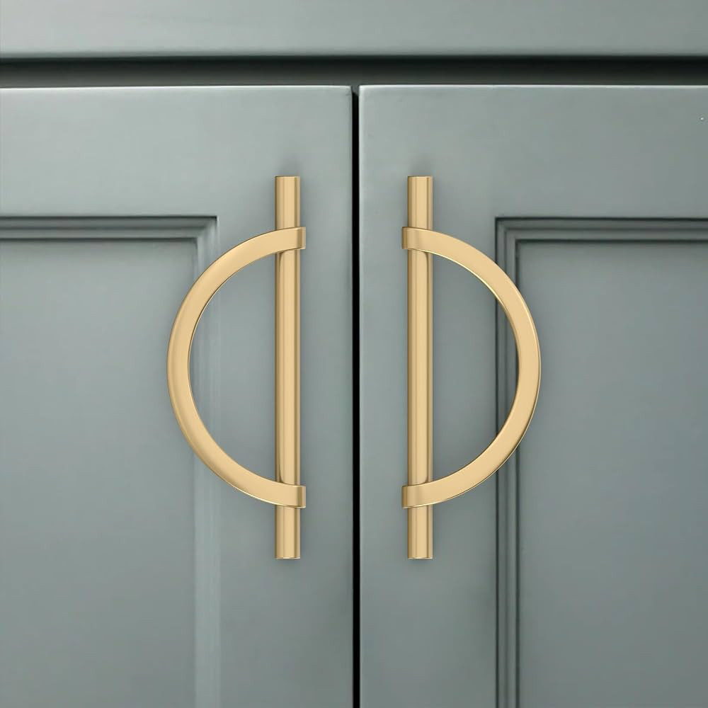 Amerdeco 10 Pack Champagne Bronze Cabinet Pulls 5 Inch(128MM) Hole Centers Kitchen Cabinet Handle... | Amazon (US)