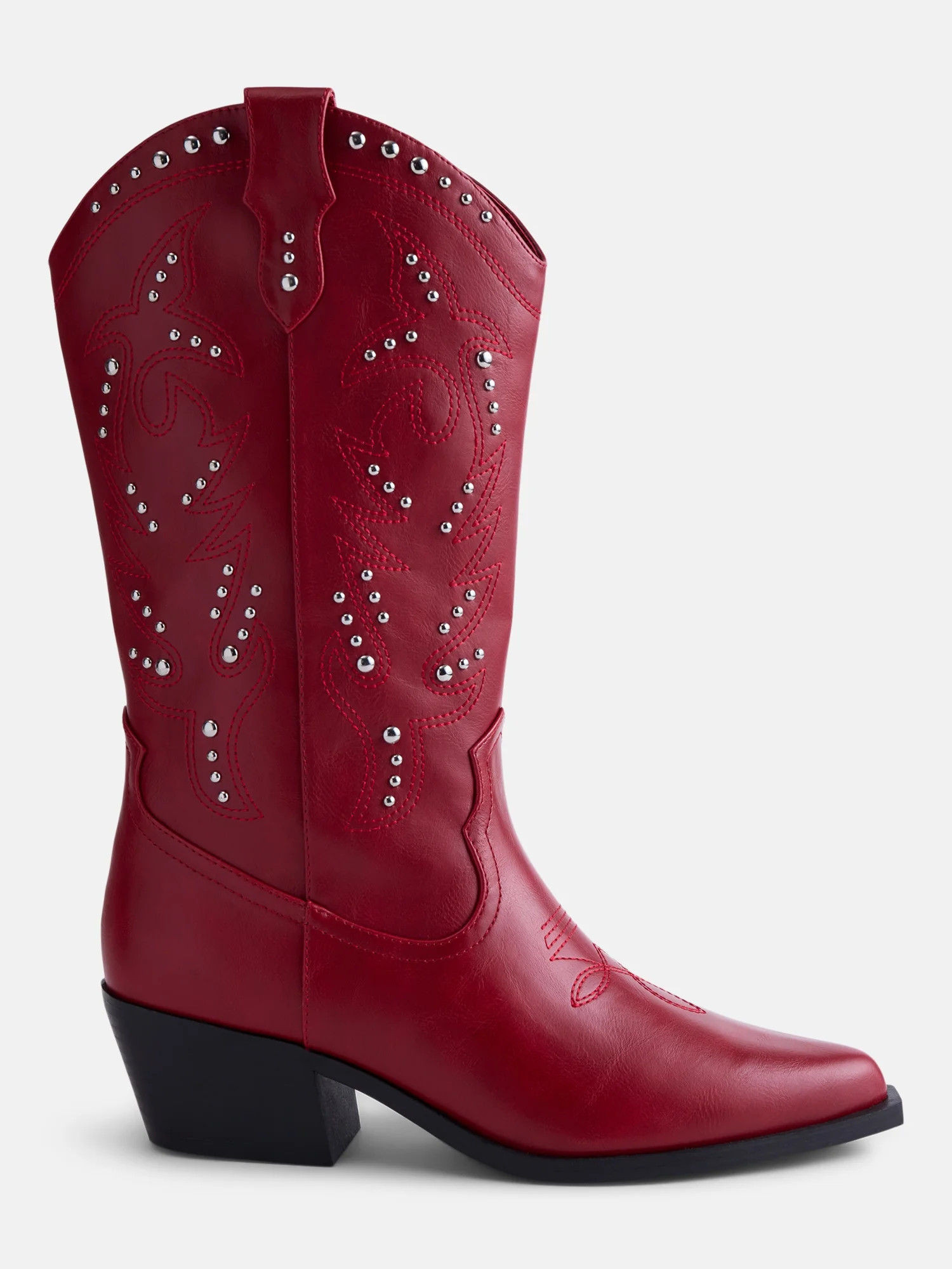 No Boundaries Women's Studded Cowboy Boots | Walmart (US)