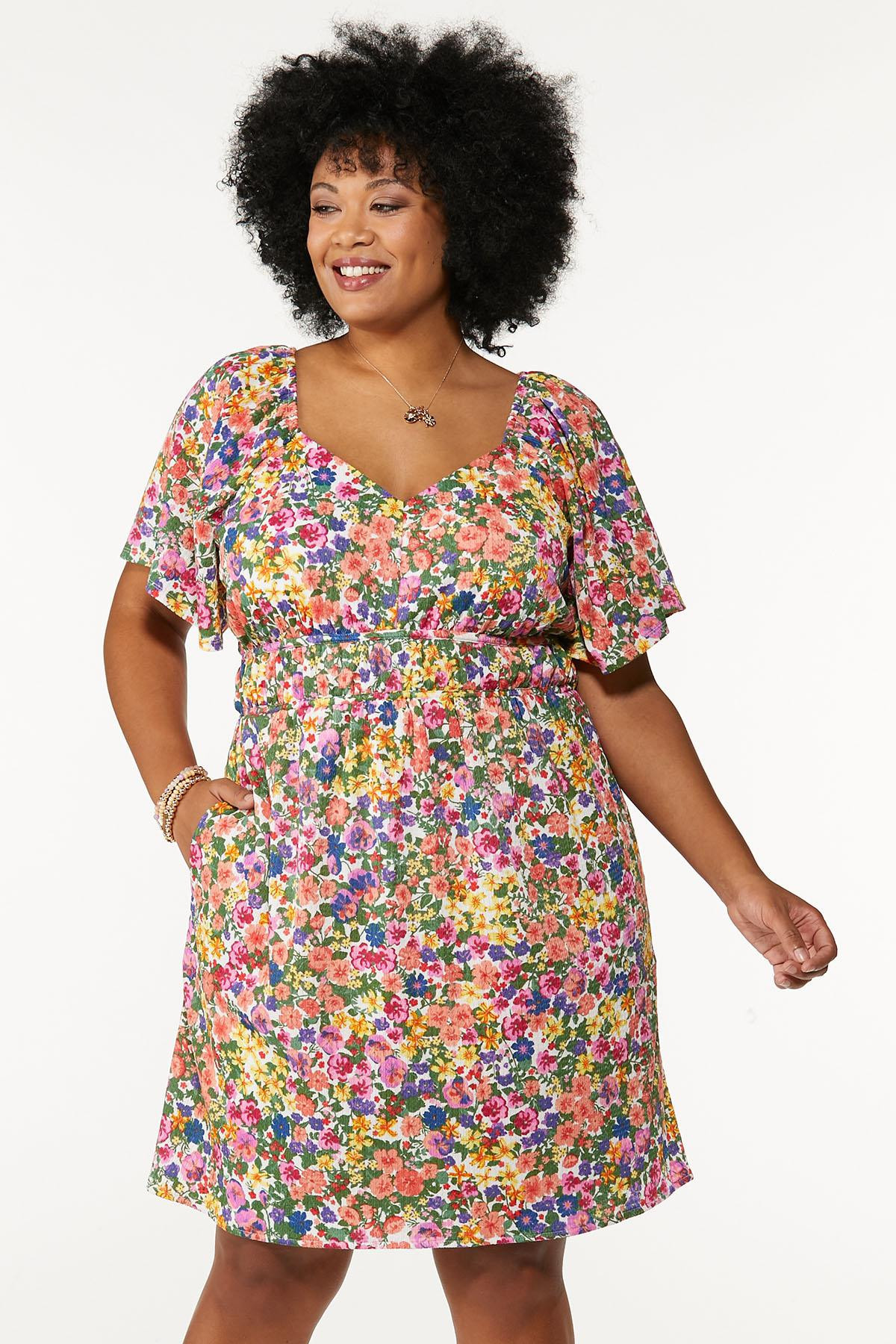 Plus Size Sweetheart Floral Dress | Cato Fashions