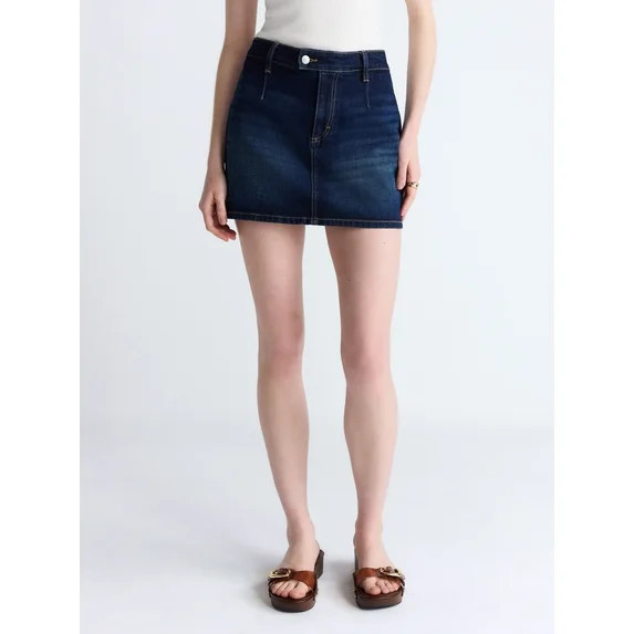 Scoop Women's Denim Skort, Sizes 0-18 - Walmart.com | Walmart (US)