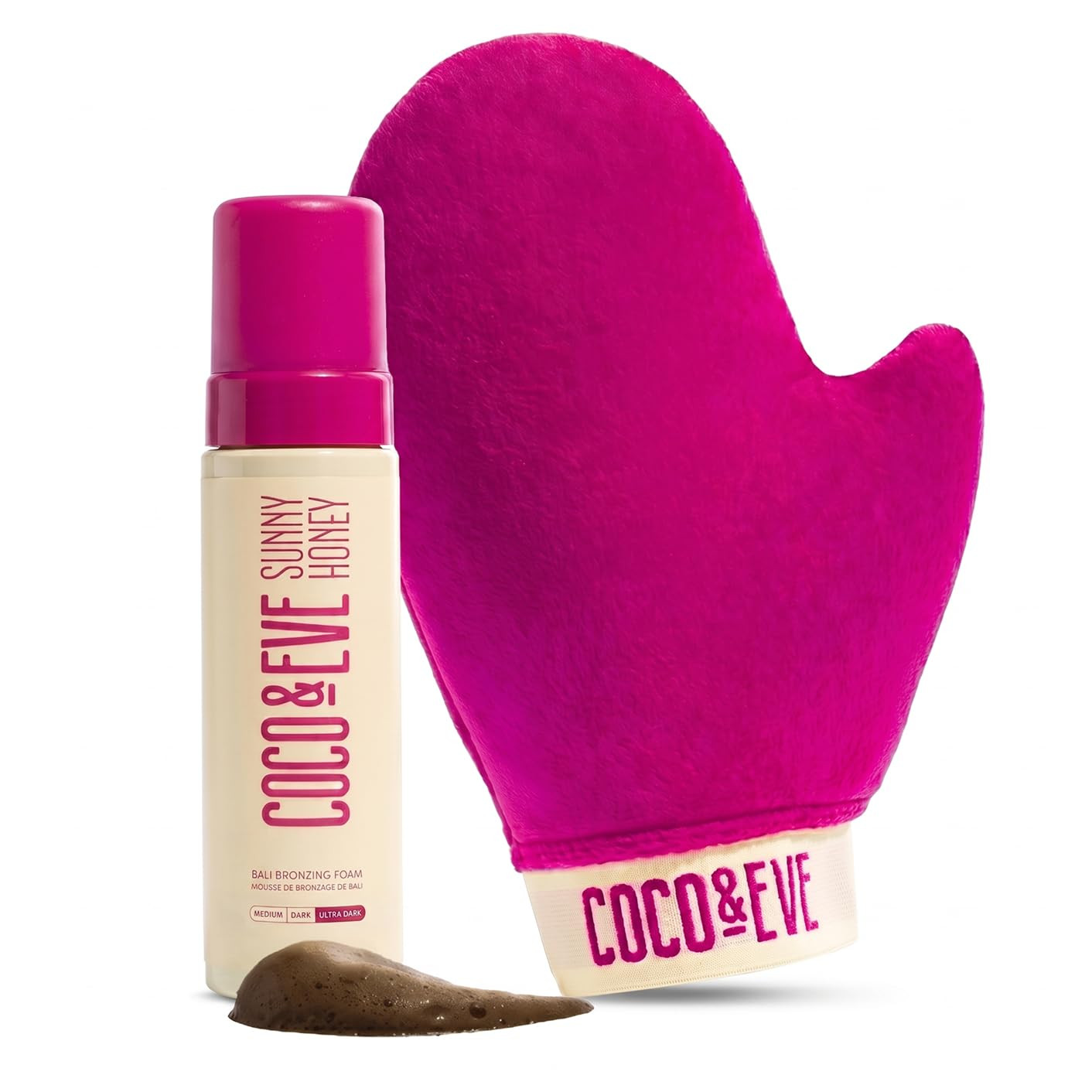 Coco & Eve Self Tanner Mousse Kit- Bronzing Foam, Tanning Mitt - Ultra Dark | Amazon (US)