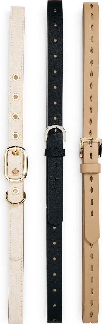 Steve Madden 3-for-1 Faux Leather Belt Set | Nordstromrack | Nordstrom Rack