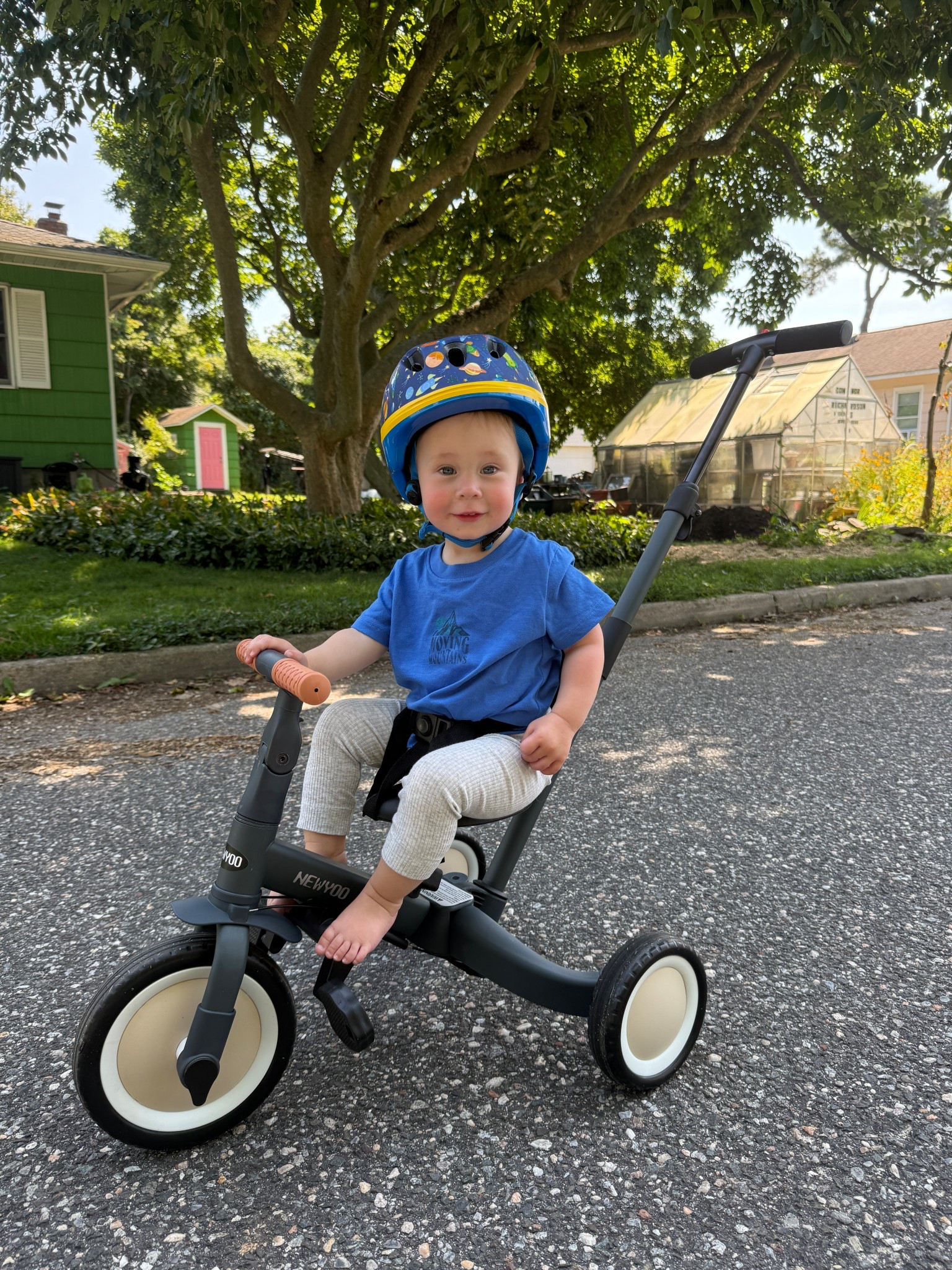 My 16 month old cannot get enough of this convertible, tricycle that grows with them up to five years of age!  This is one of our favorite gifts from his first birthday, and it’s on sale now on Amazon! 