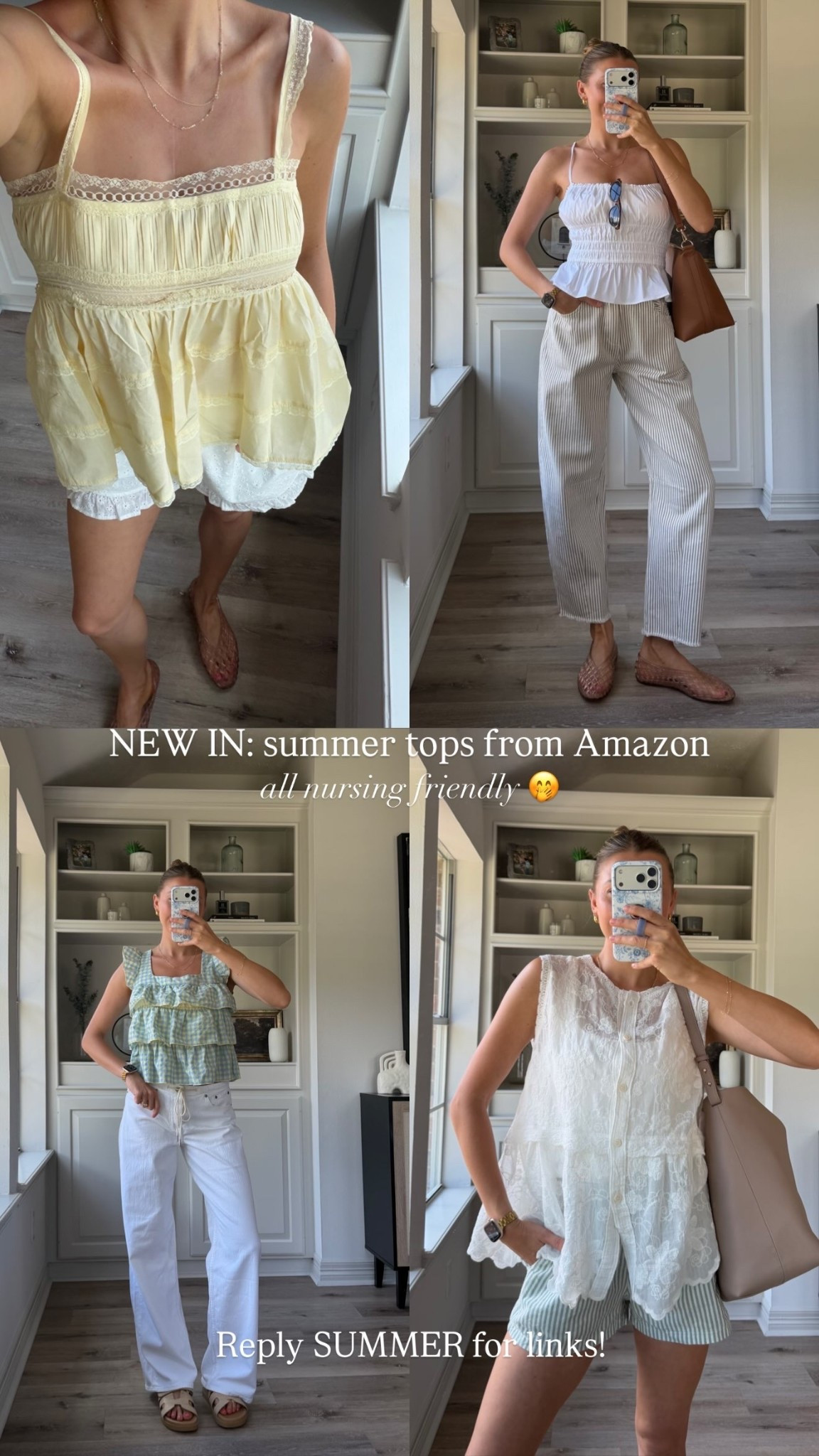 NEW IN: summer tops from Amazon all nursing friendly 🤭 I’m in smalls!

#LTKootd #LTKmomlife