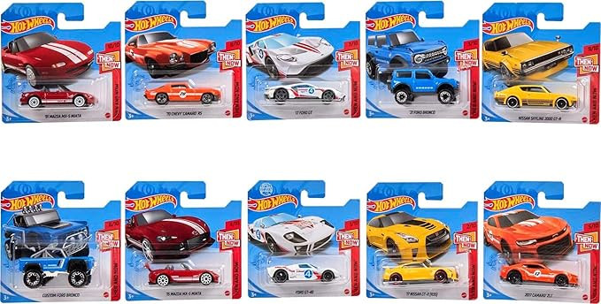 Hot Wheels Toy Cars or Trucks 10-Pack, Amazon Set of 10 1:64 Scale Vehicles for Kids & Collectors... | Amazon (US)