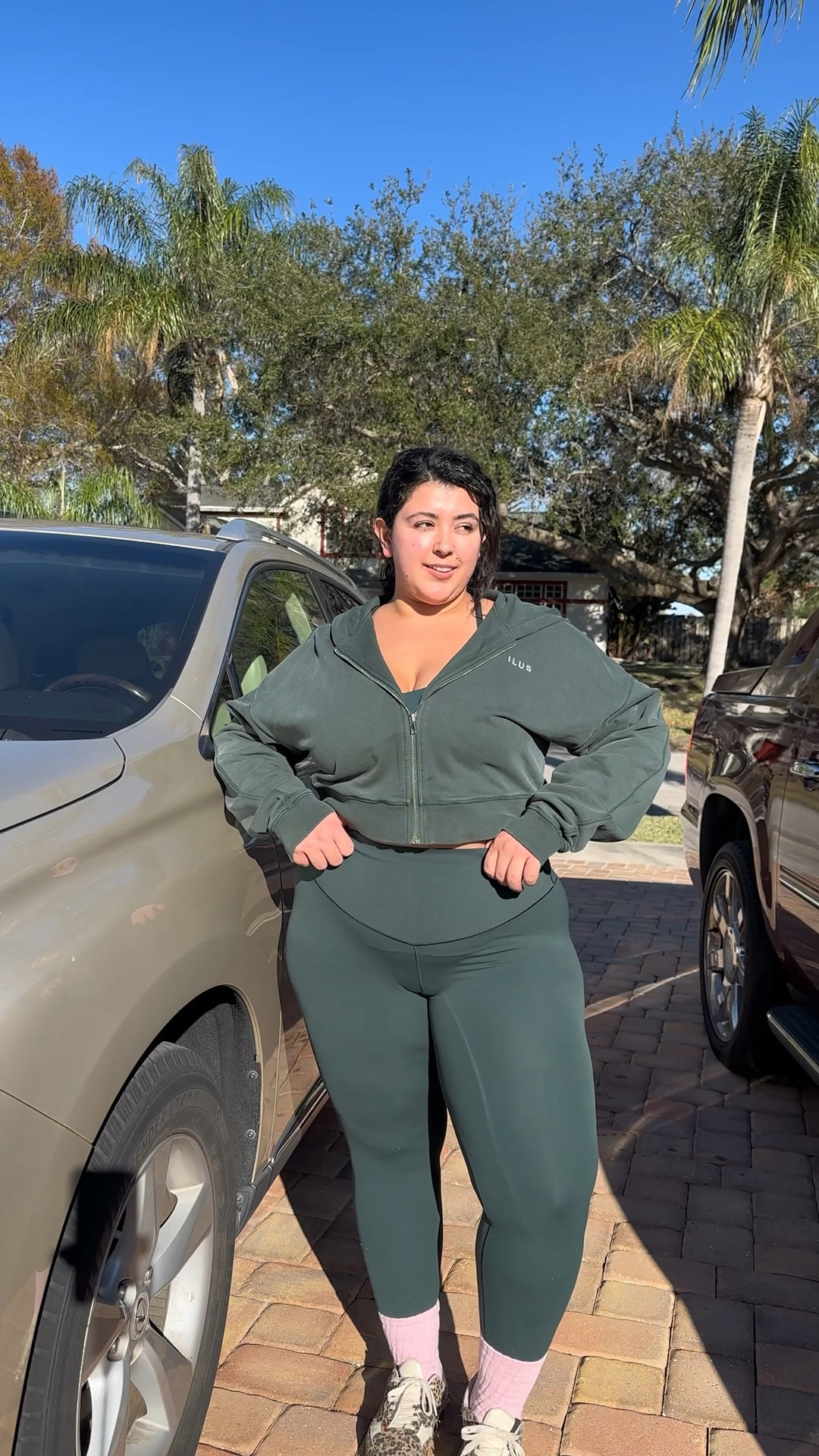 Matching set energy but make it plus size activewear perfection 💚

This is my ideal plus size athleisure outfit — supportive, soft, and made to actually move with a curvy body. The high-waisted leggings are smoothing without feeling tight, and the zip-up hoodie gives that effortless sporty vibe for errands, walks, or cozy days.

Why I love this curvy activewear set:
• high-waisted leggings that stay UP
• comfy stretch that doesn’t roll down
• flattering fit for hips & curves
• easy throw-on outfit for everyday life

Perfect for:
• gym or light workouts
• errands & coffee runs
• travel days
• everyday athleisure style

Comfort + confidence is always the goal — and this plus size workout set is giving both 🤍

✨ Shop my exact plus size activewear look on LTK ✨

#plussizeactivewear #plussizeathleisure #curvyactivewear #plussizeworkoutclothes #athleisurestyle #plussizefashion #curvyfashion #activewearset #everydayactivewear #comfortableoutfits #bodypositivefashion #ltkplussize #ltkcurvy #athleisureoutfit 

#LTKstyletip #LTKActive #LTKplussize